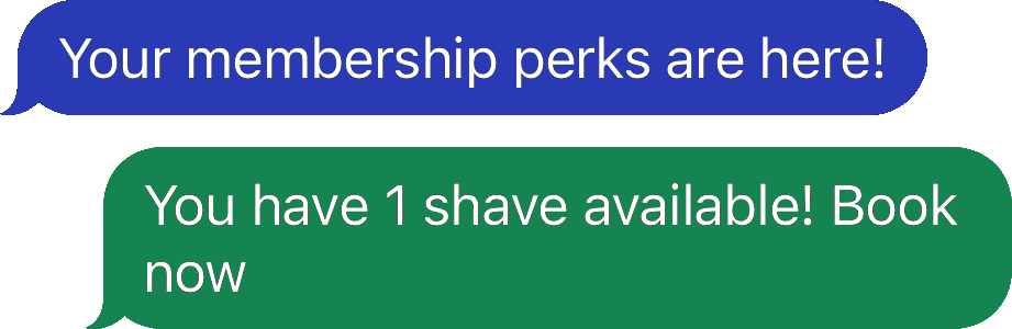 Barber Shop SMS Example